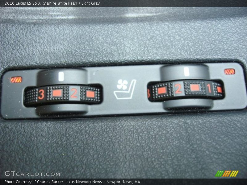 Starfire White Pearl / Light Gray 2010 Lexus ES 350