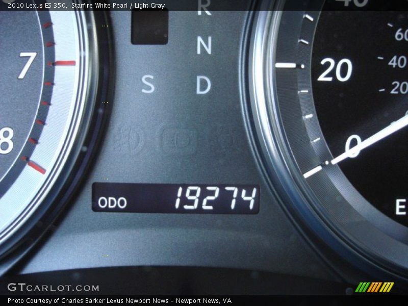 Starfire White Pearl / Light Gray 2010 Lexus ES 350