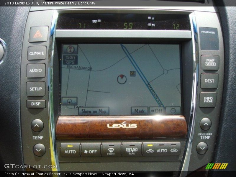 Starfire White Pearl / Light Gray 2010 Lexus ES 350