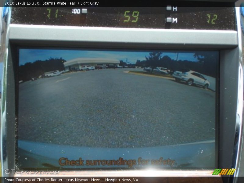 Starfire White Pearl / Light Gray 2010 Lexus ES 350