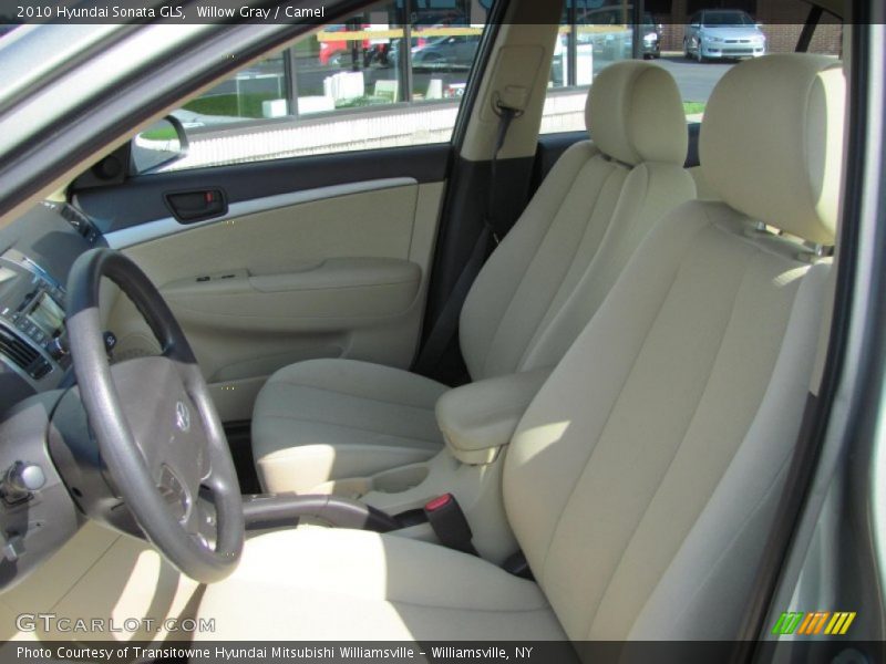 Willow Gray / Camel 2010 Hyundai Sonata GLS