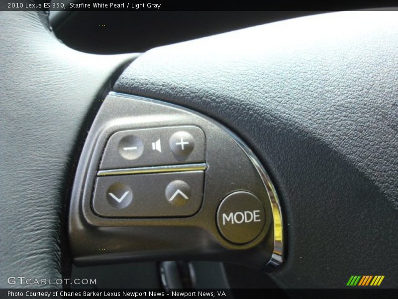 Starfire White Pearl / Light Gray 2010 Lexus ES 350