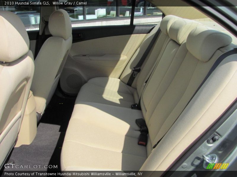 Willow Gray / Camel 2010 Hyundai Sonata GLS