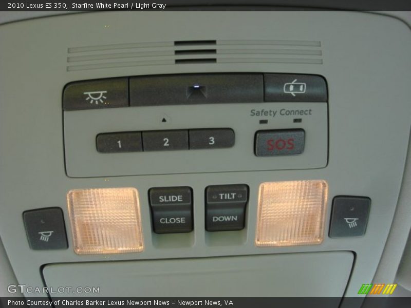 Starfire White Pearl / Light Gray 2010 Lexus ES 350