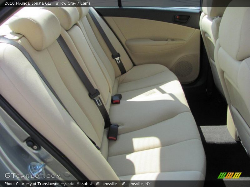 Willow Gray / Camel 2010 Hyundai Sonata GLS