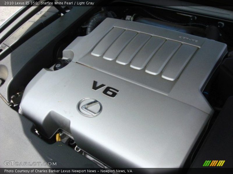 Starfire White Pearl / Light Gray 2010 Lexus ES 350