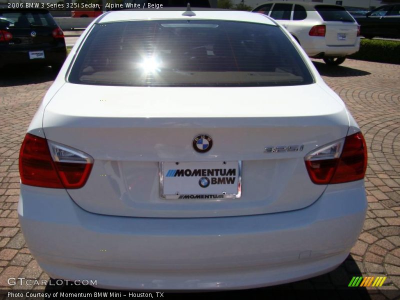 Alpine White / Beige 2006 BMW 3 Series 325i Sedan