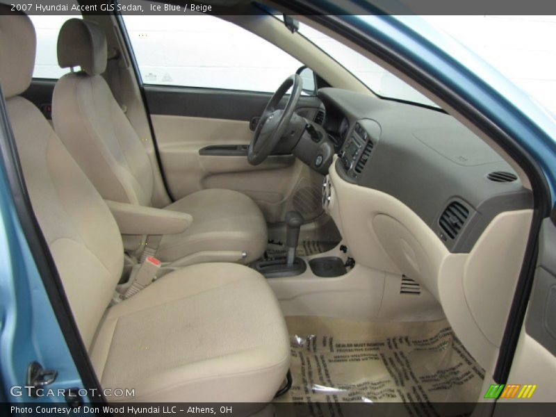 Ice Blue / Beige 2007 Hyundai Accent GLS Sedan