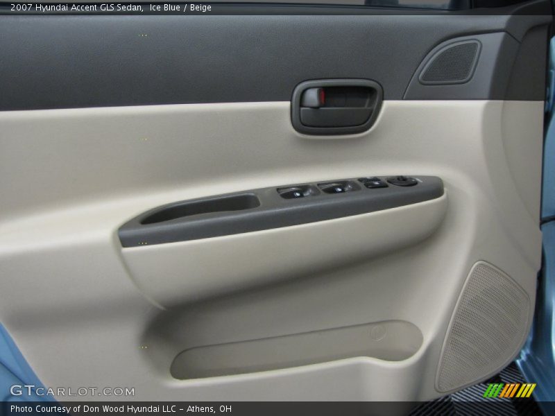 Ice Blue / Beige 2007 Hyundai Accent GLS Sedan