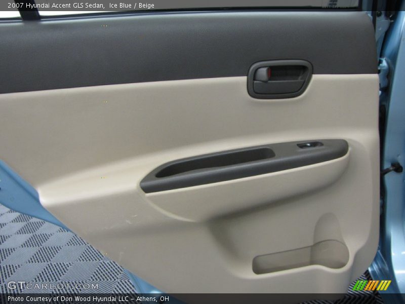 Ice Blue / Beige 2007 Hyundai Accent GLS Sedan