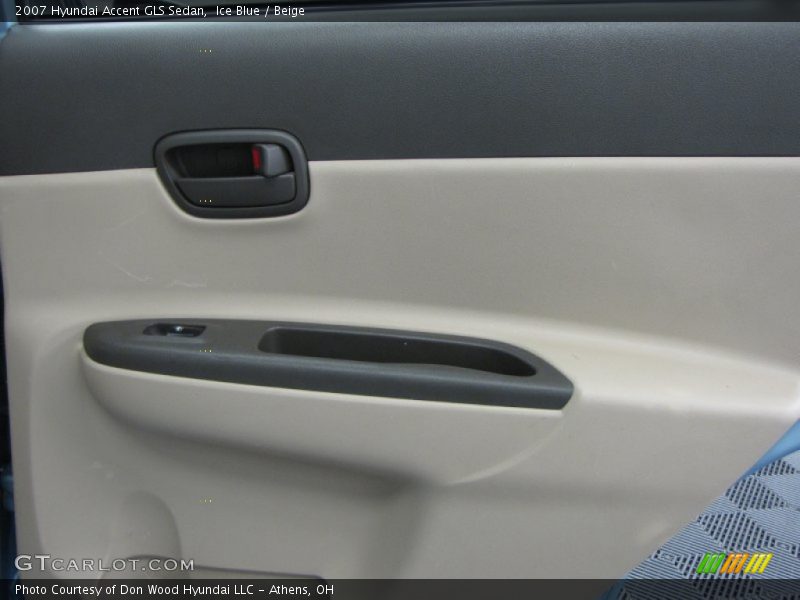 Ice Blue / Beige 2007 Hyundai Accent GLS Sedan