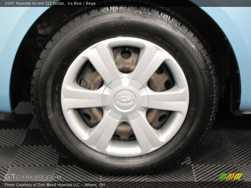 Ice Blue / Beige 2007 Hyundai Accent GLS Sedan