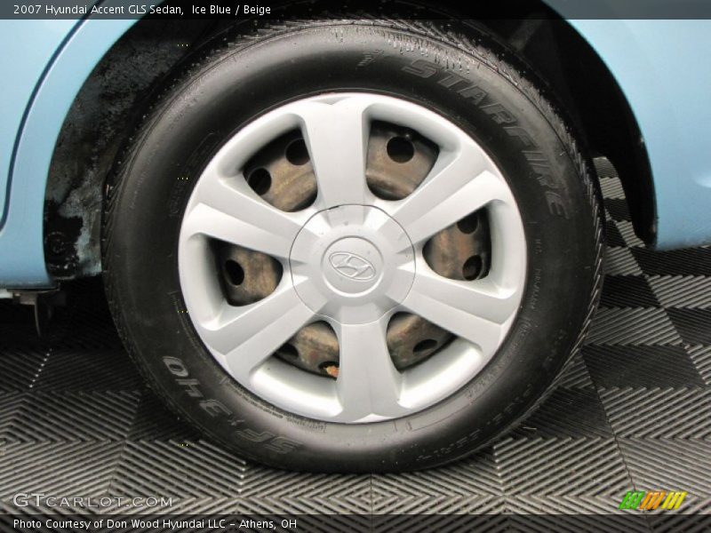 Ice Blue / Beige 2007 Hyundai Accent GLS Sedan