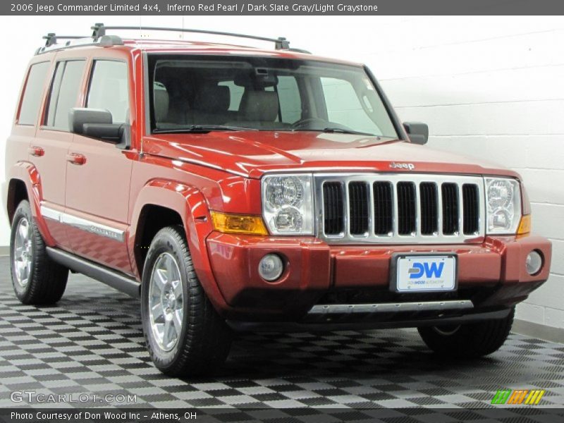 Inferno Red Pearl / Dark Slate Gray/Light Graystone 2006 Jeep Commander Limited 4x4