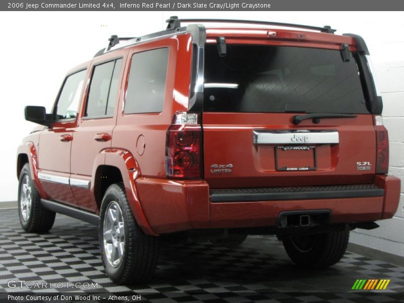 Inferno Red Pearl / Dark Slate Gray/Light Graystone 2006 Jeep Commander Limited 4x4