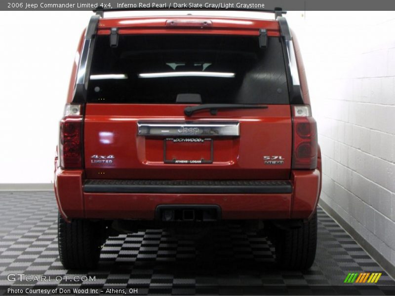 Inferno Red Pearl / Dark Slate Gray/Light Graystone 2006 Jeep Commander Limited 4x4