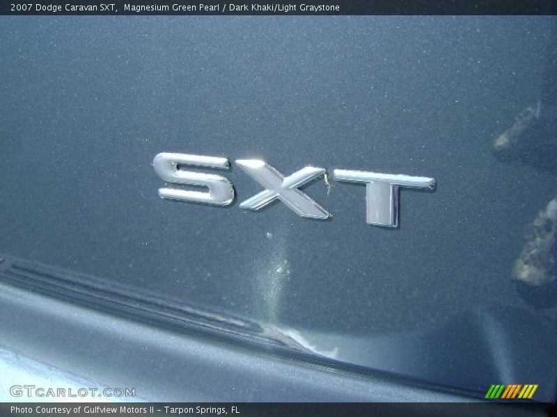 Magnesium Green Pearl / Dark Khaki/Light Graystone 2007 Dodge Caravan SXT