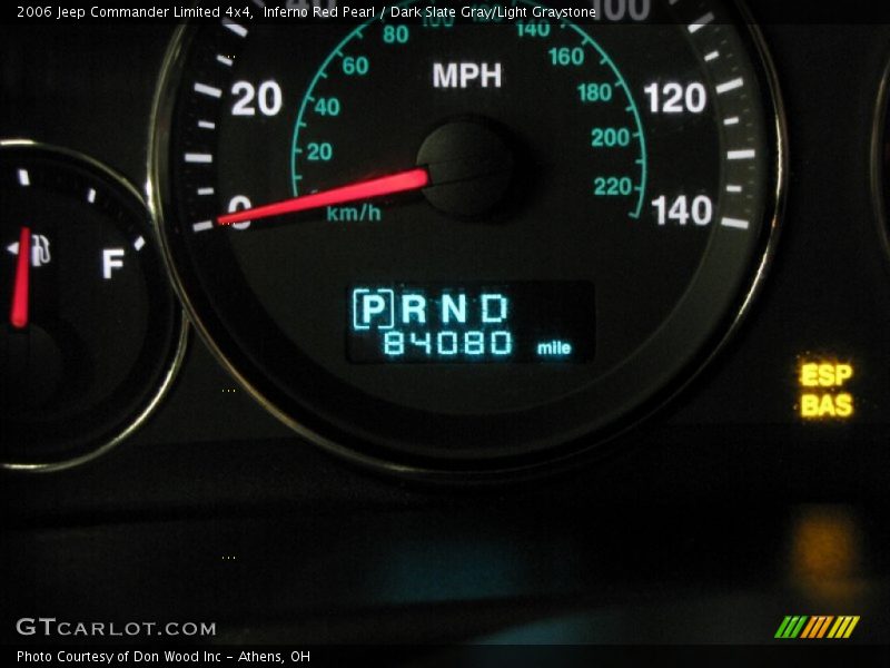 Inferno Red Pearl / Dark Slate Gray/Light Graystone 2006 Jeep Commander Limited 4x4