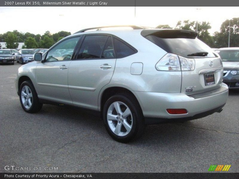Millennium Silver Metallic / Light Gray 2007 Lexus RX 350