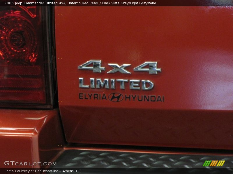 Inferno Red Pearl / Dark Slate Gray/Light Graystone 2006 Jeep Commander Limited 4x4
