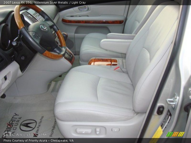 Millennium Silver Metallic / Light Gray 2007 Lexus RX 350