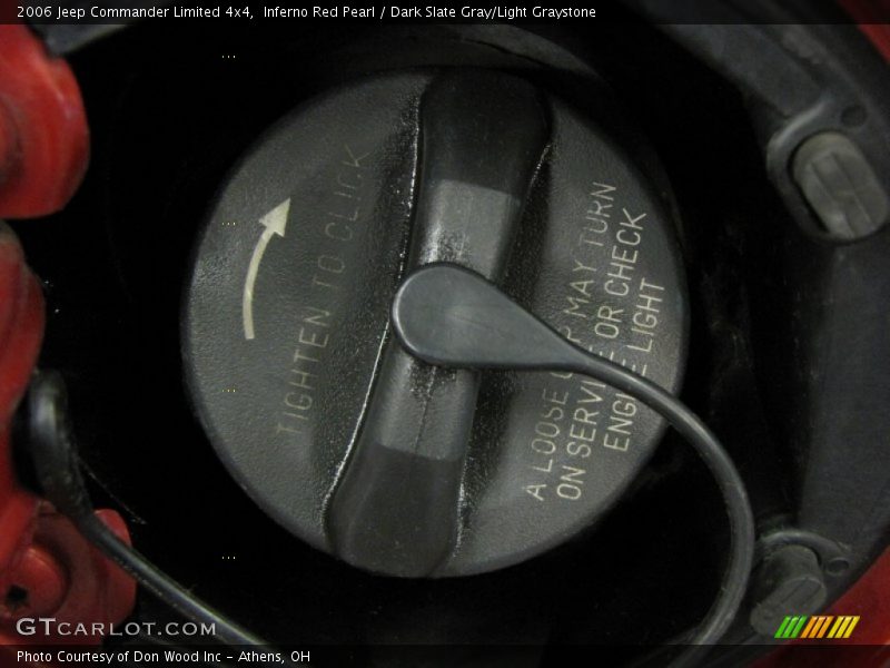 Inferno Red Pearl / Dark Slate Gray/Light Graystone 2006 Jeep Commander Limited 4x4