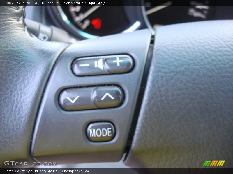 Millennium Silver Metallic / Light Gray 2007 Lexus RX 350