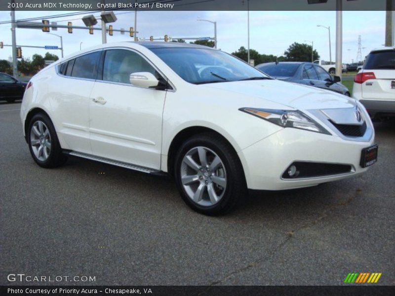 Crystal Black Pearl / Ebony 2010 Acura MDX Technology