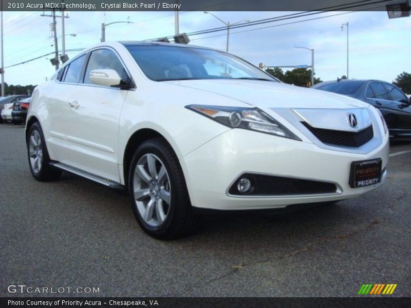 Crystal Black Pearl / Ebony 2010 Acura MDX Technology