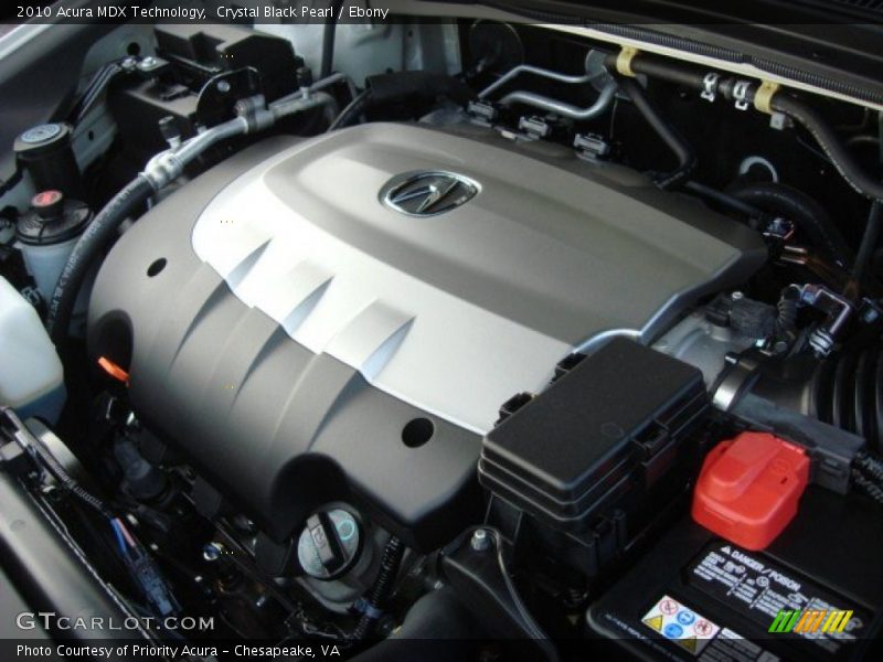 Crystal Black Pearl / Ebony 2010 Acura MDX Technology