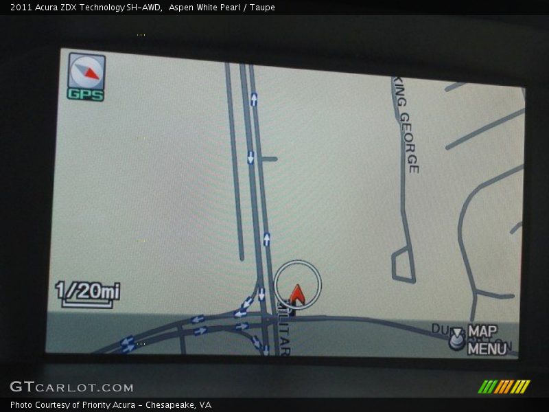 Aspen White Pearl / Taupe 2011 Acura ZDX Technology SH-AWD