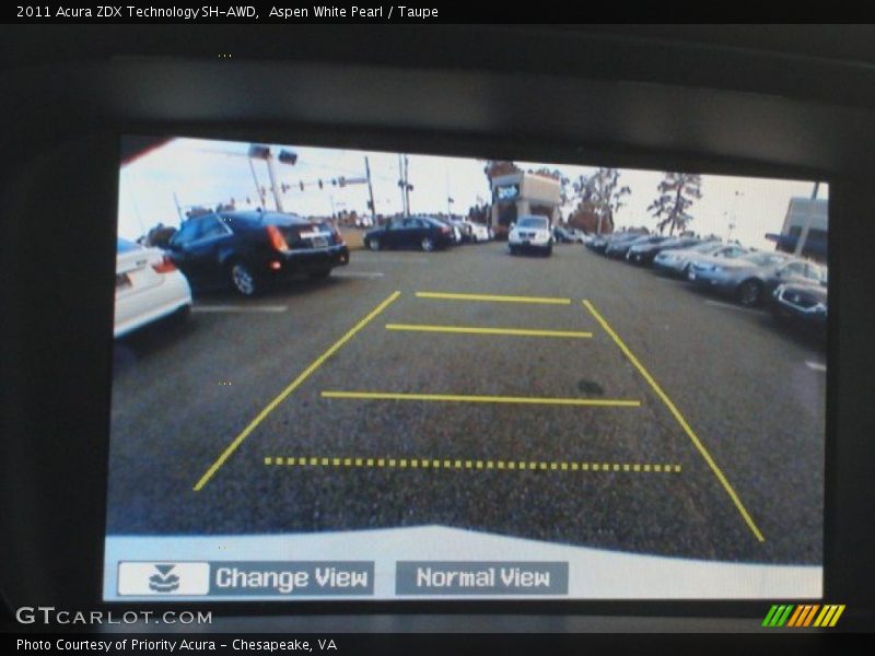 Aspen White Pearl / Taupe 2011 Acura ZDX Technology SH-AWD