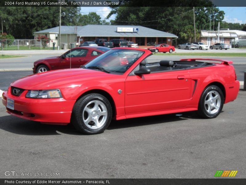 Torch Red / Dark Charcoal 2004 Ford Mustang V6 Convertible