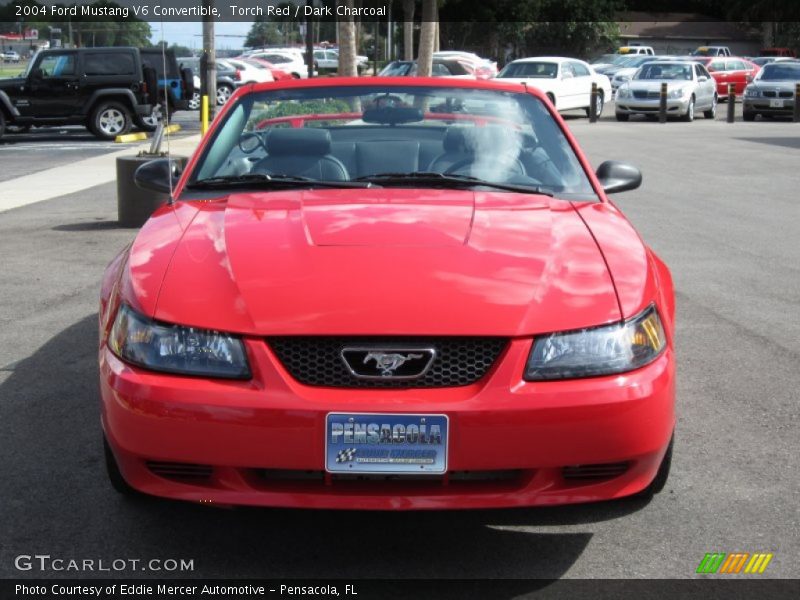 Torch Red / Dark Charcoal 2004 Ford Mustang V6 Convertible