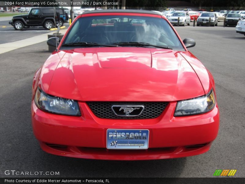 Torch Red / Dark Charcoal 2004 Ford Mustang V6 Convertible