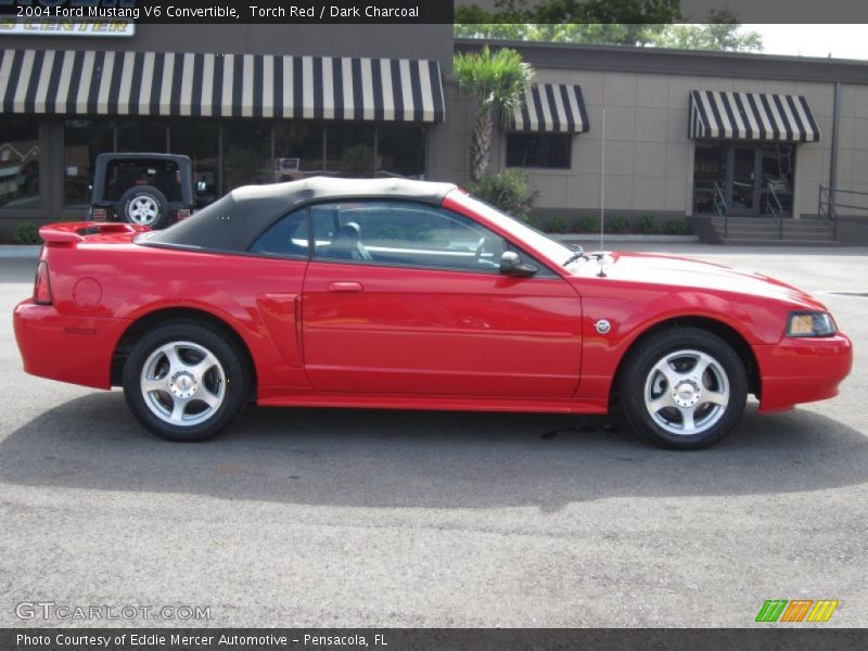 Torch Red / Dark Charcoal 2004 Ford Mustang V6 Convertible