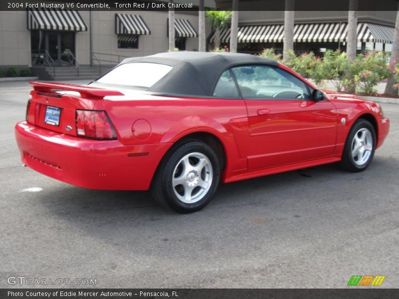Torch Red / Dark Charcoal 2004 Ford Mustang V6 Convertible