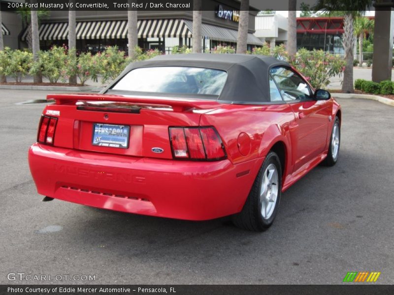 Torch Red / Dark Charcoal 2004 Ford Mustang V6 Convertible