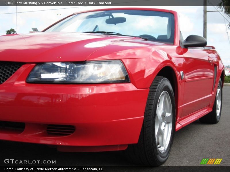 Torch Red / Dark Charcoal 2004 Ford Mustang V6 Convertible