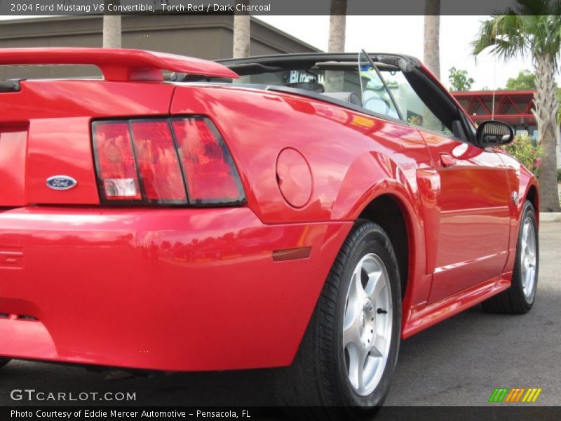 Torch Red / Dark Charcoal 2004 Ford Mustang V6 Convertible