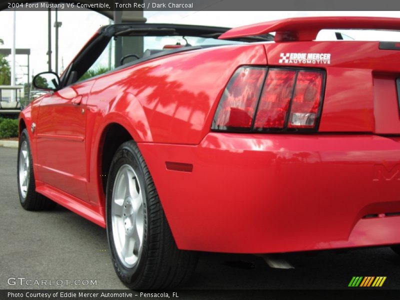 Torch Red / Dark Charcoal 2004 Ford Mustang V6 Convertible