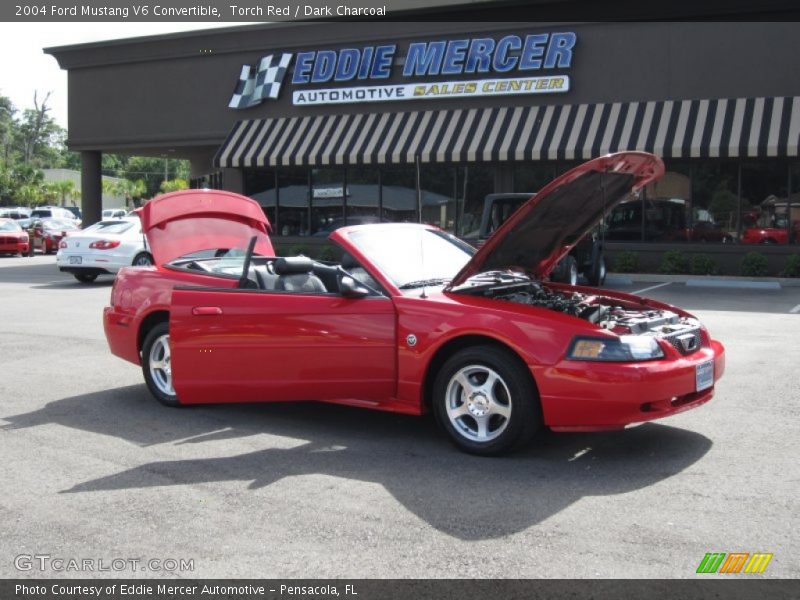 Torch Red / Dark Charcoal 2004 Ford Mustang V6 Convertible