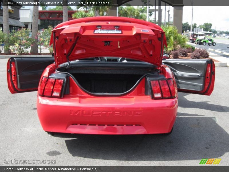 Torch Red / Dark Charcoal 2004 Ford Mustang V6 Convertible