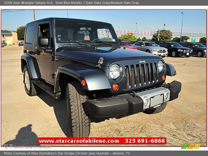 Steel Blue Metallic / Dark Slate Gray/Medium Slate Gray 2008 Jeep Wrangler Sahara 4x4