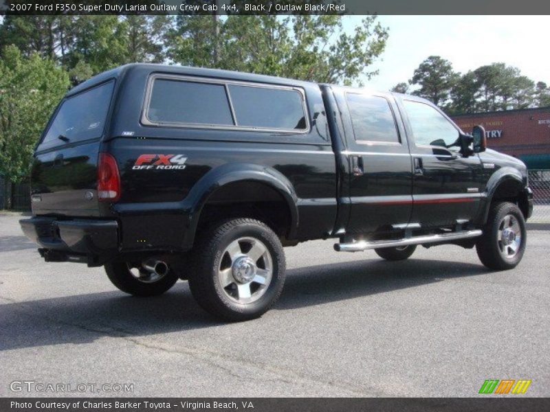 Black / Outlaw Black/Red 2007 Ford F350 Super Duty Lariat Outlaw Crew Cab 4x4