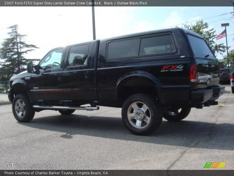Black / Outlaw Black/Red 2007 Ford F350 Super Duty Lariat Outlaw Crew Cab 4x4