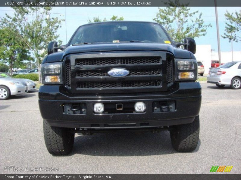 Black / Outlaw Black/Red 2007 Ford F350 Super Duty Lariat Outlaw Crew Cab 4x4