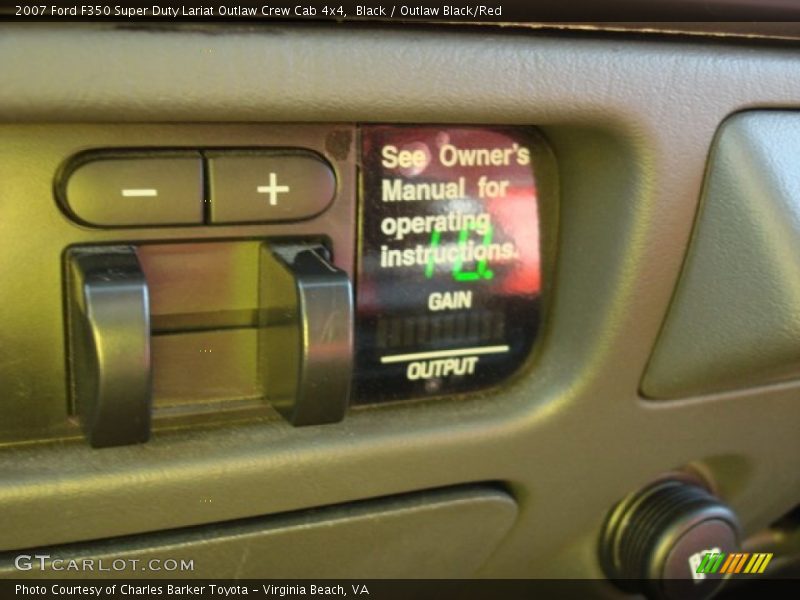 Controls of 2007 F350 Super Duty Lariat Outlaw Crew Cab 4x4