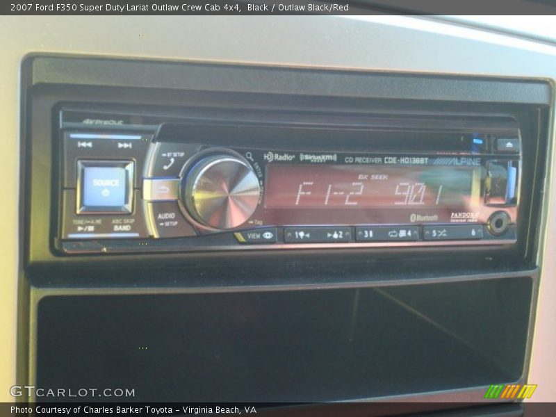 Black / Outlaw Black/Red 2007 Ford F350 Super Duty Lariat Outlaw Crew Cab 4x4