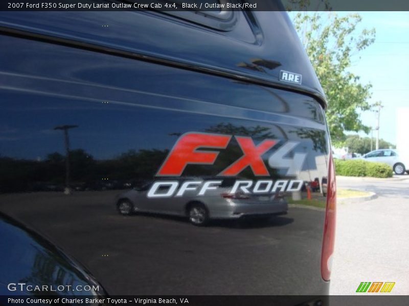 Black / Outlaw Black/Red 2007 Ford F350 Super Duty Lariat Outlaw Crew Cab 4x4